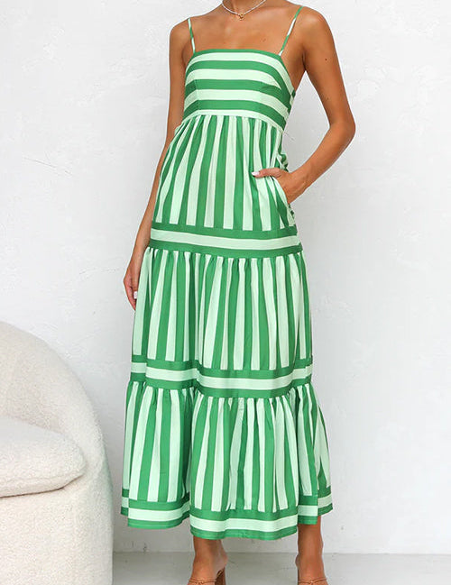 Chic Spaghetti Strap Maxi Dress for Women