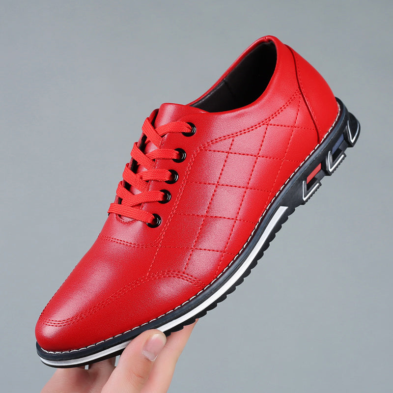 Zapatos casuales con cordones para hombre con detalles acolchados y suela deportiva