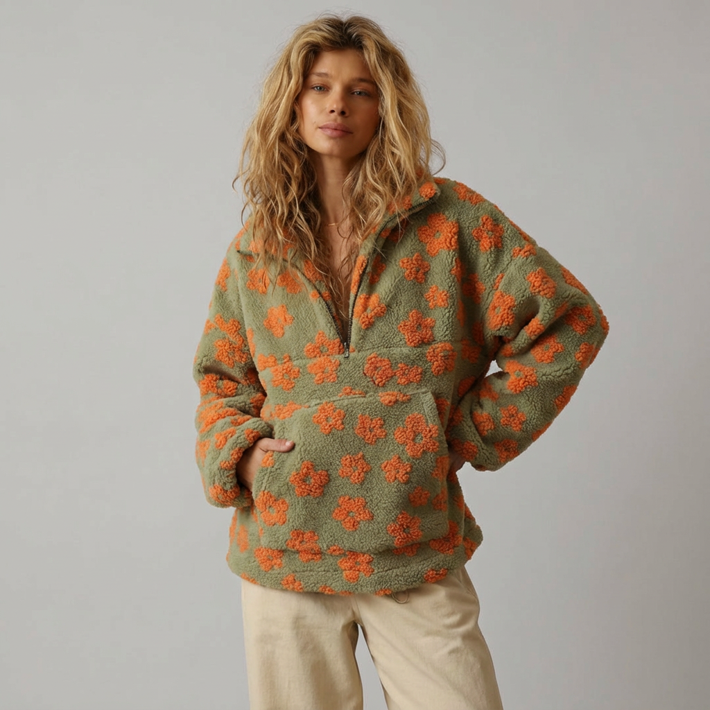 Blanca | Forro polar Floración