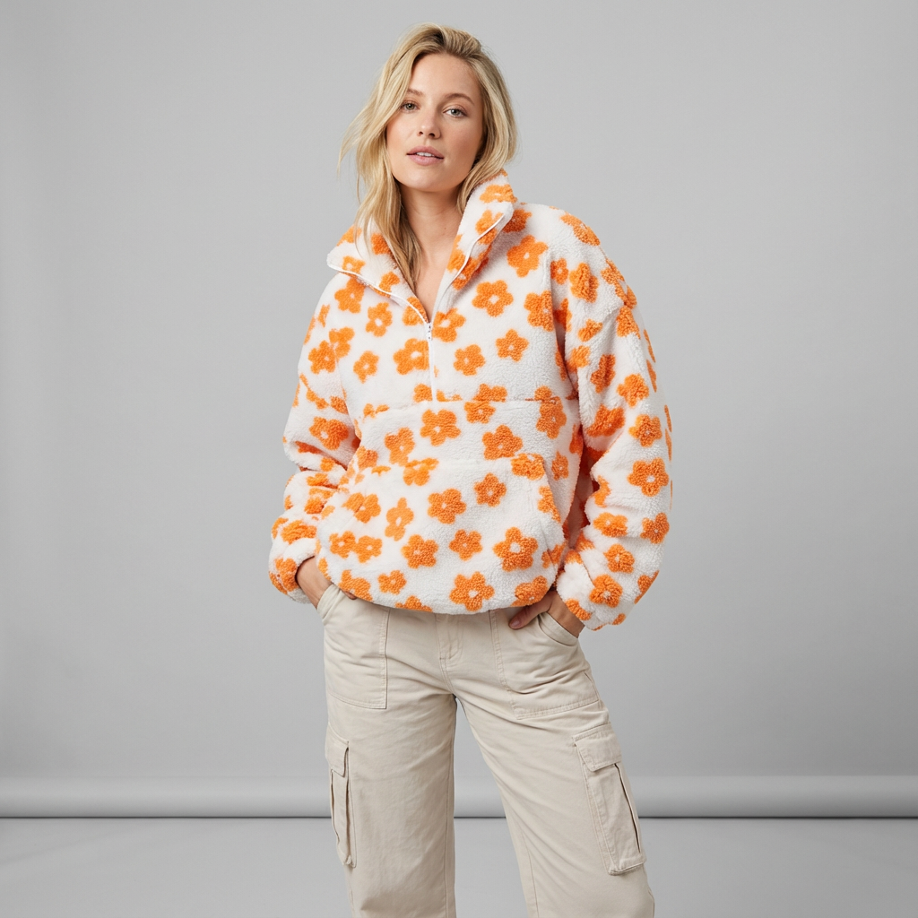 Blanca | Forro polar Floración