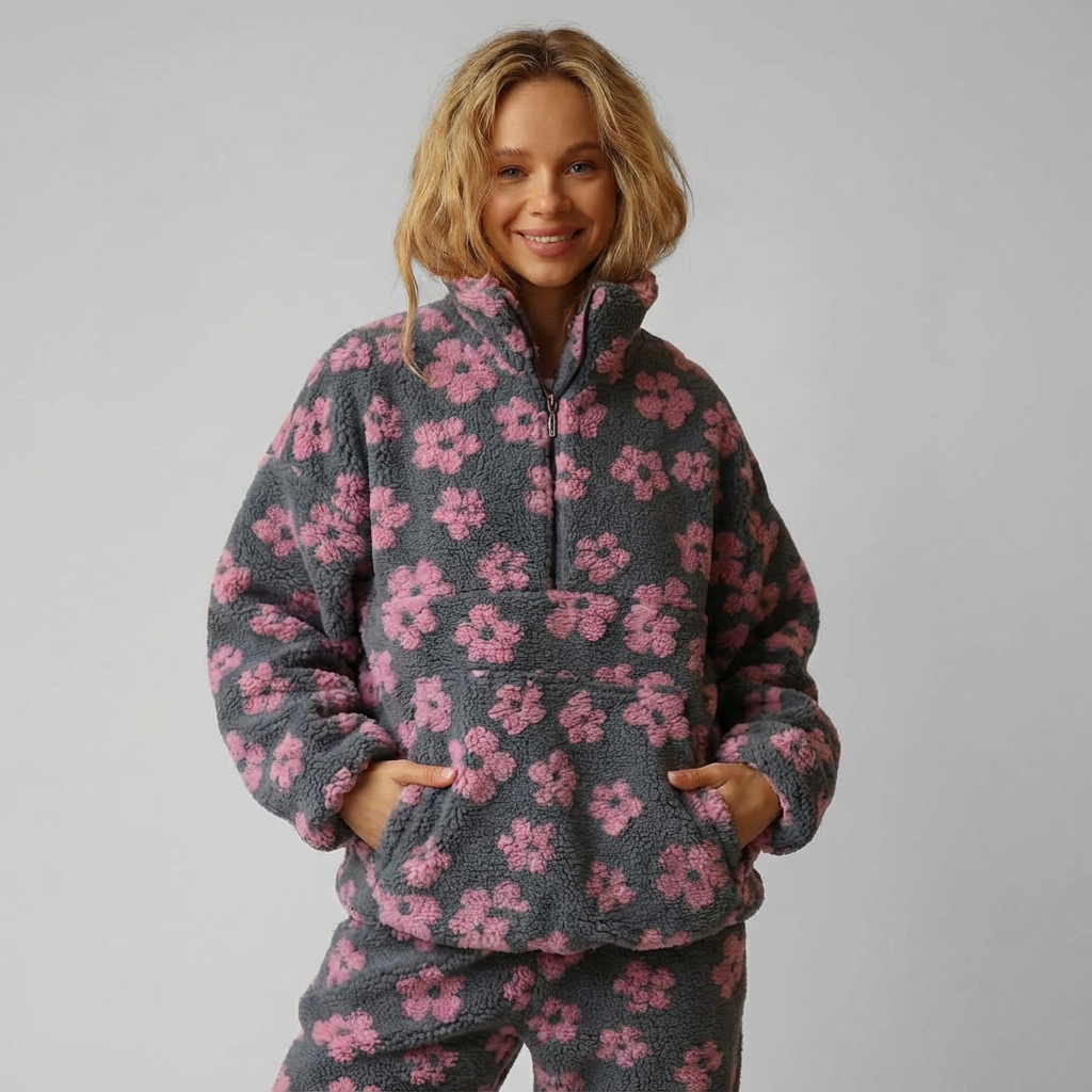 Blanca | Forro polar Floración