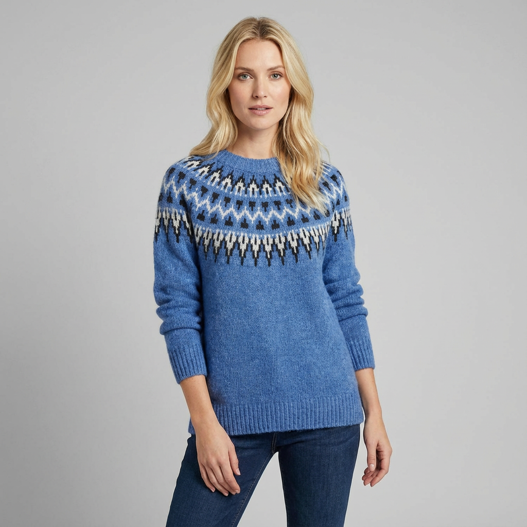 Viorica | Pulover cu guler rotund