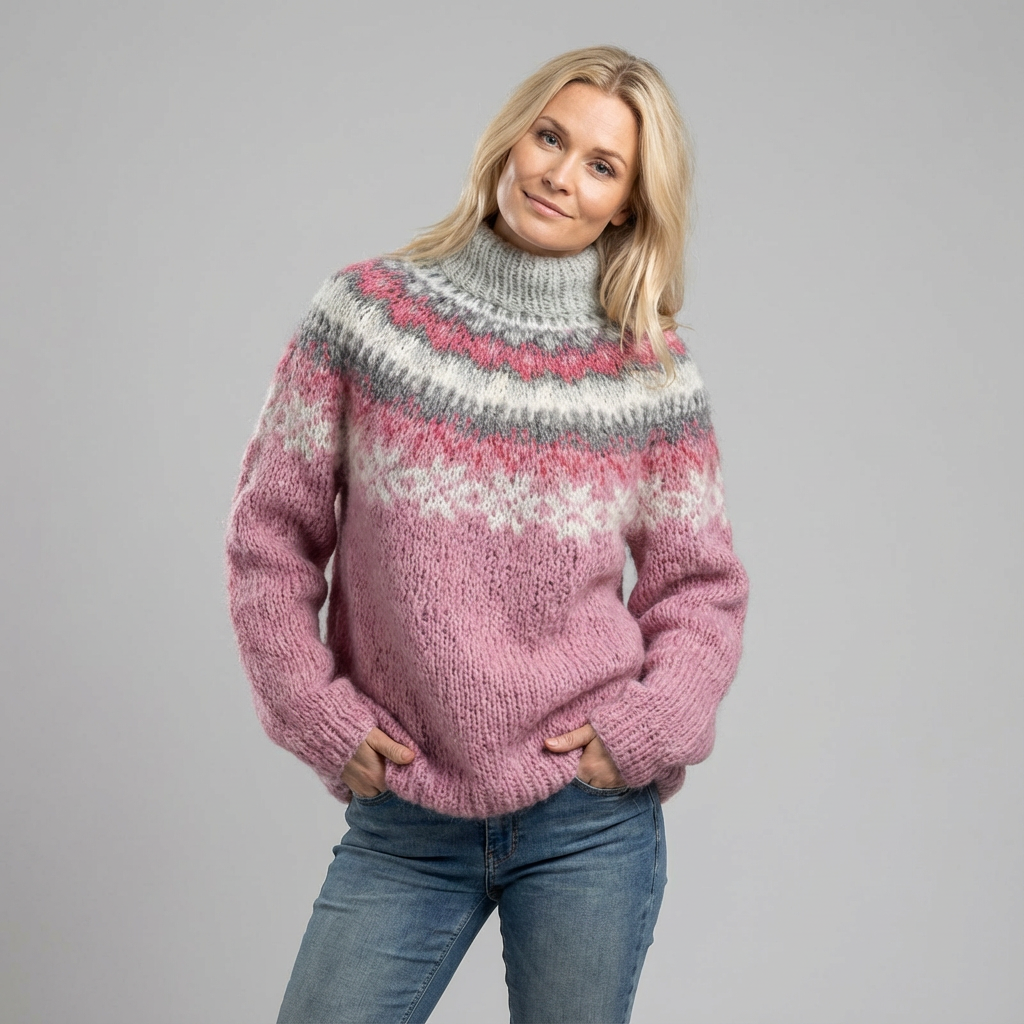 Viorica | Pulover cu guler rotund