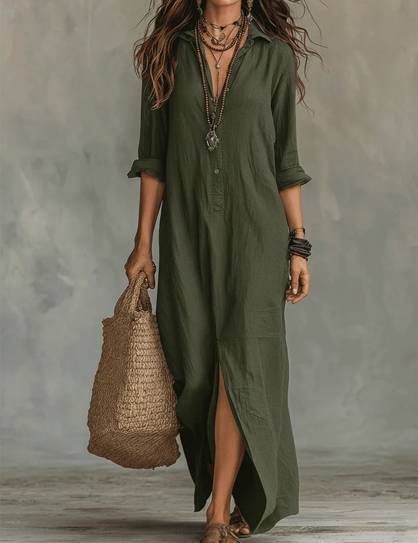 Soline | Vestido largo con botones