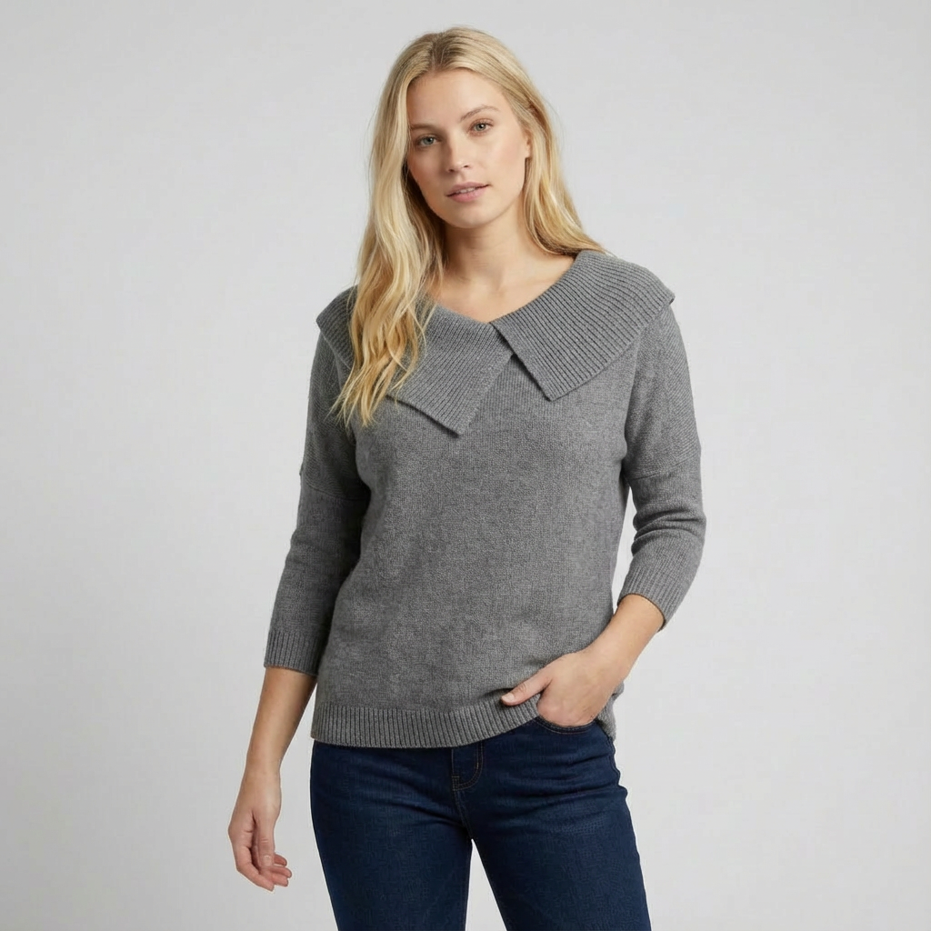 Doina | Warme Trui met Zachte Kraag