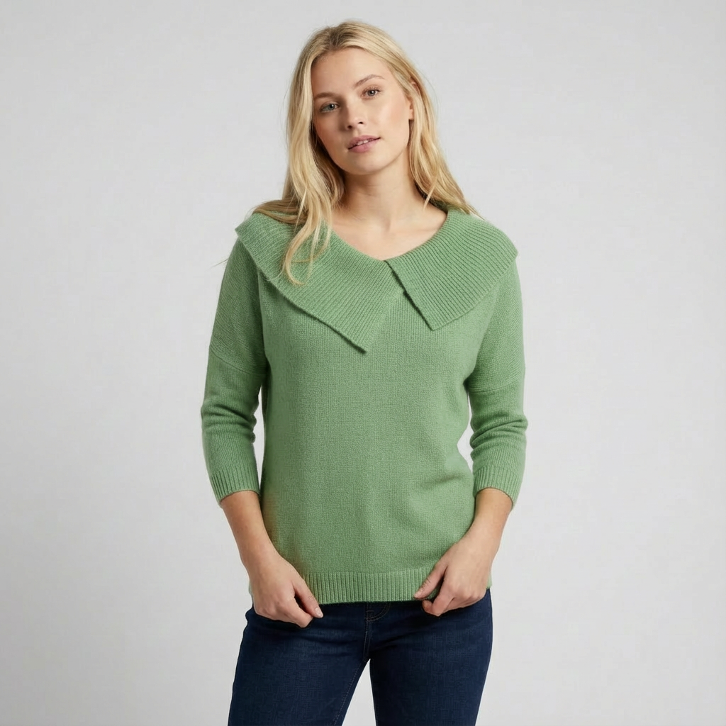 Doina | Warme Trui met Zachte Kraag