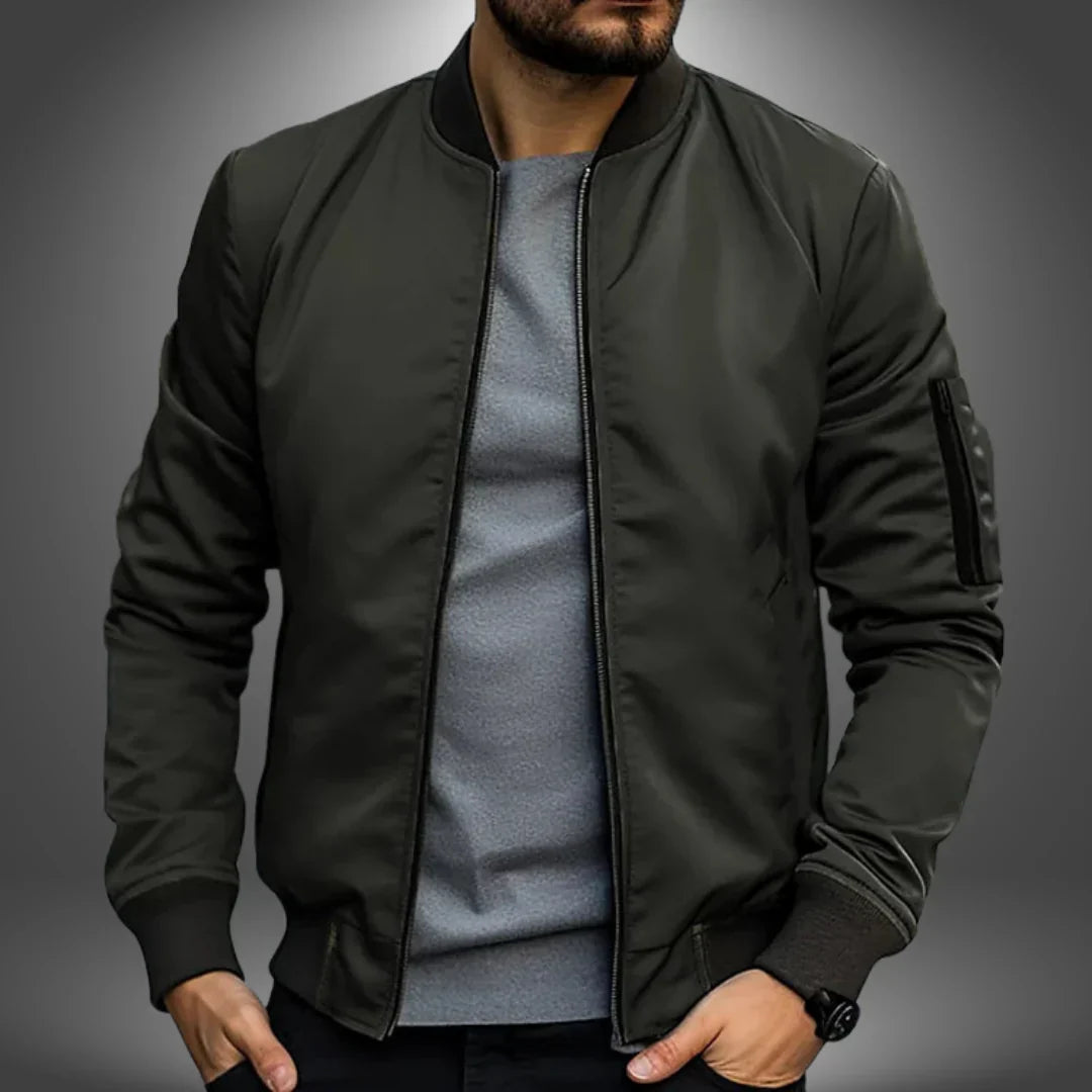Chaqueta bomber ligera para hombre: estilo cortavientos informal