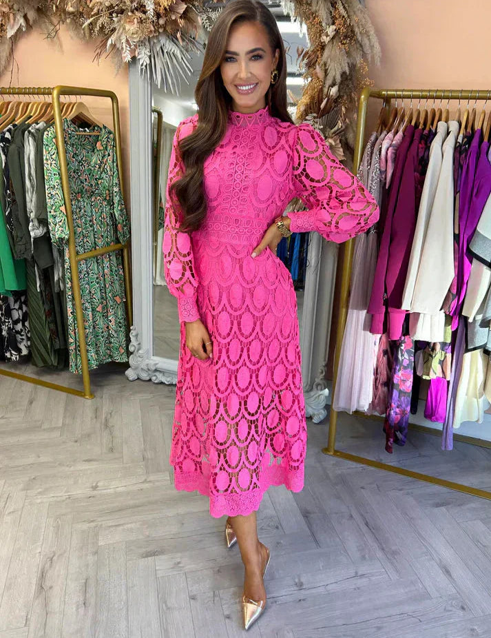 Women's Lace Detail Maxi Dress