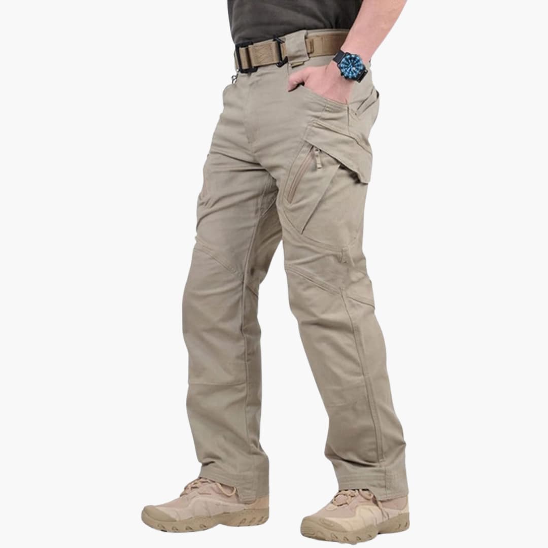 Pantalones tácticos cargo para hombre con diseño multibolsillos