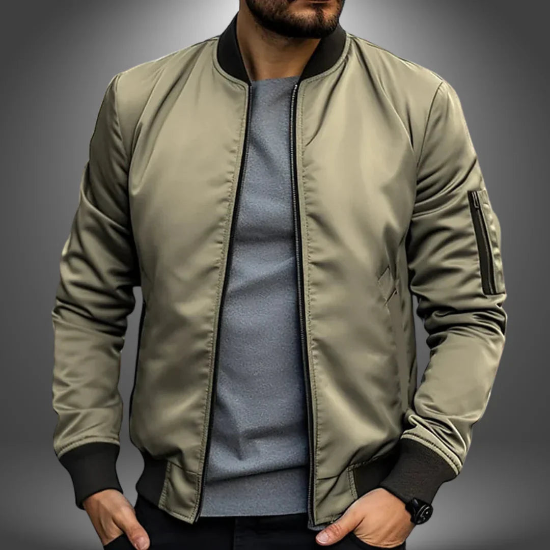 Chaqueta bomber ligera para hombre: estilo cortavientos informal