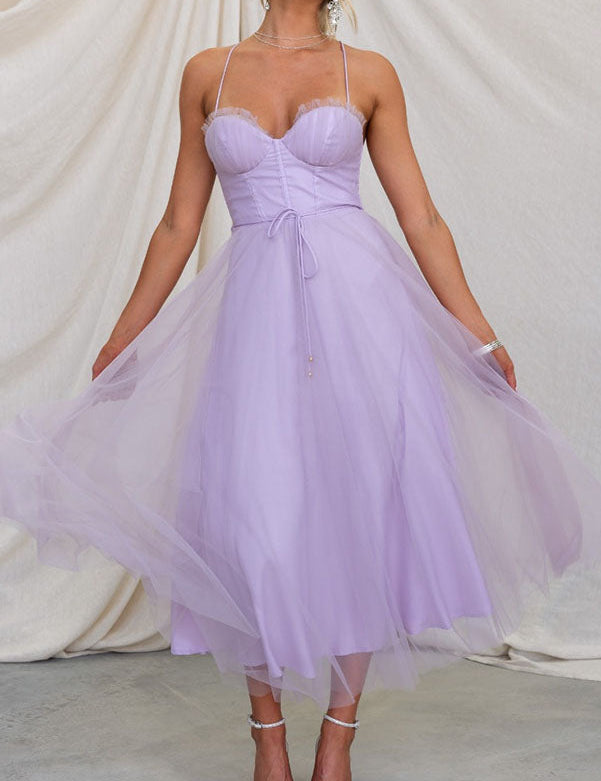 Vestido largo elegante para mujer con escote en V y silueta fluida