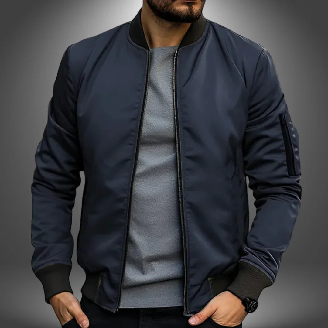 Chaqueta bomber ligera para hombre: estilo cortavientos informal