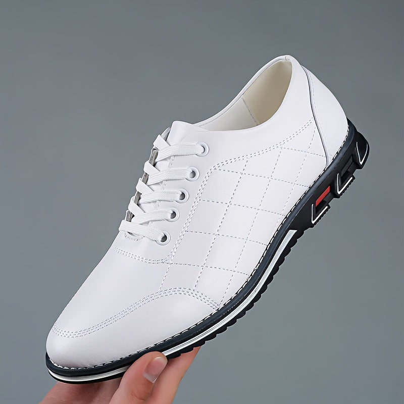 Zapatos casuales con cordones para hombre con detalles acolchados y suela deportiva