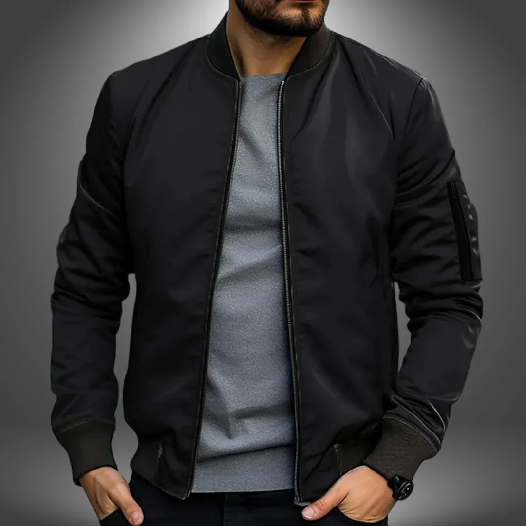 Chaqueta bomber ligera para hombre: estilo cortavientos informal