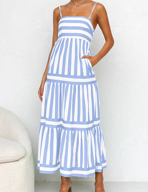 Chic Spaghetti Strap Maxi Dress for Women