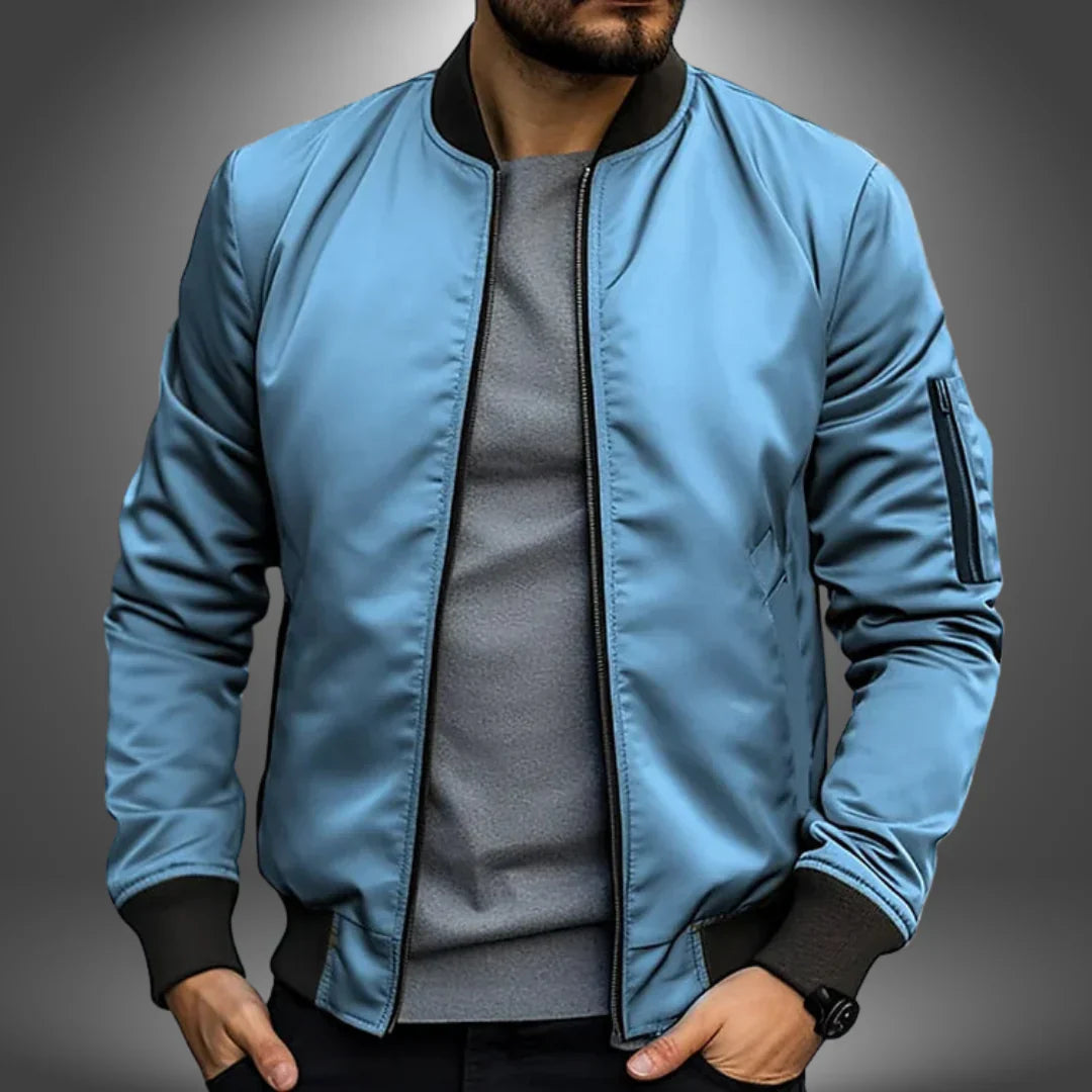 Chaqueta bomber ligera para hombre: estilo cortavientos informal