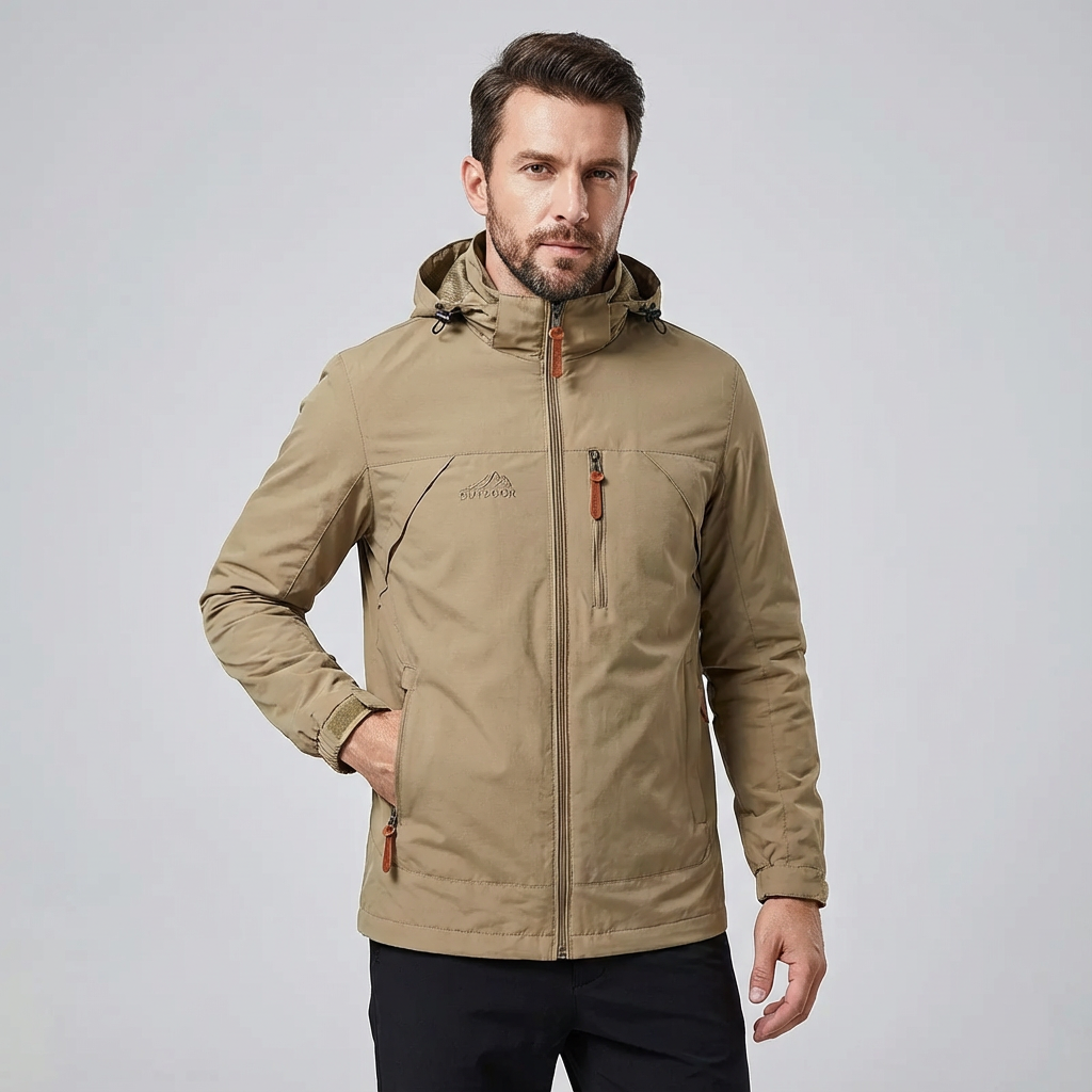Sergio | Chaqueta impermeable con capucha