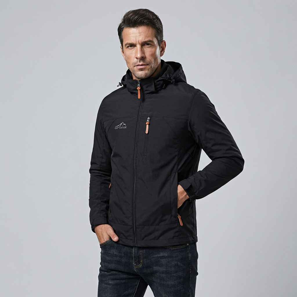 Sergio | Chaqueta impermeable con capucha