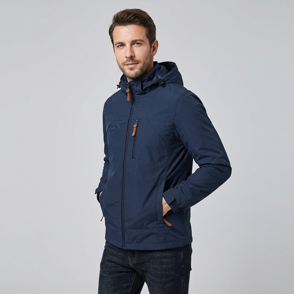 Sergio | Chaqueta impermeable con capucha