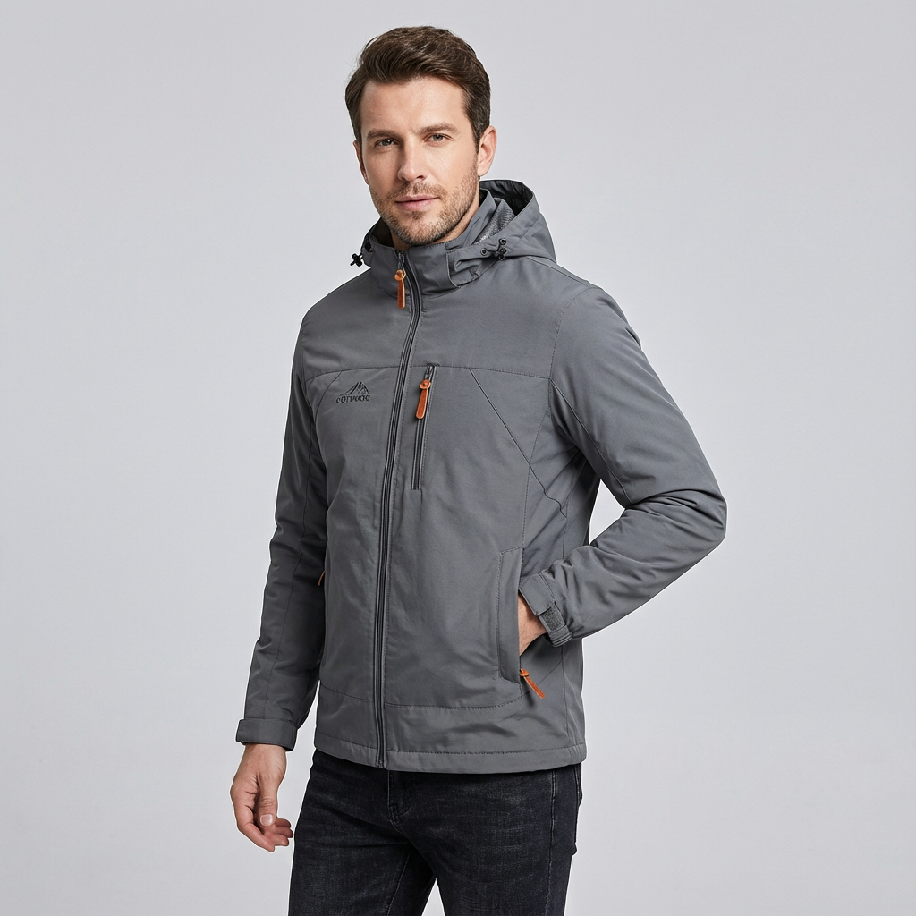 Sergio | Chaqueta impermeable con capucha