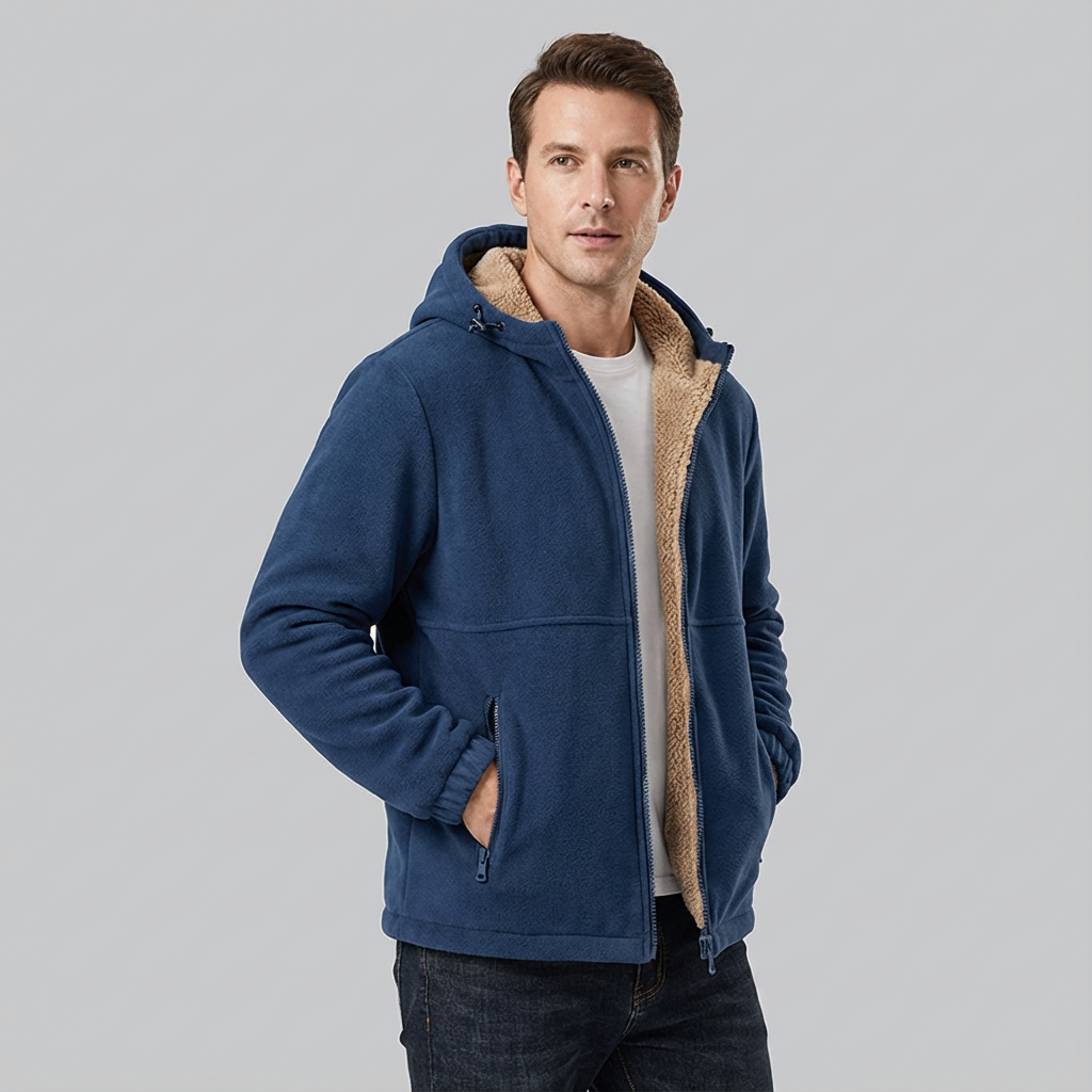 Bruno | Chaqueta polar de invierno con capucha