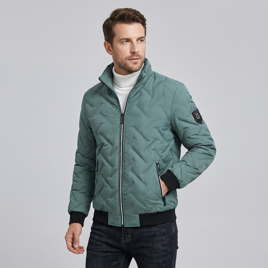 Andrés | Chaqueta bomber acolchada con cuello alto