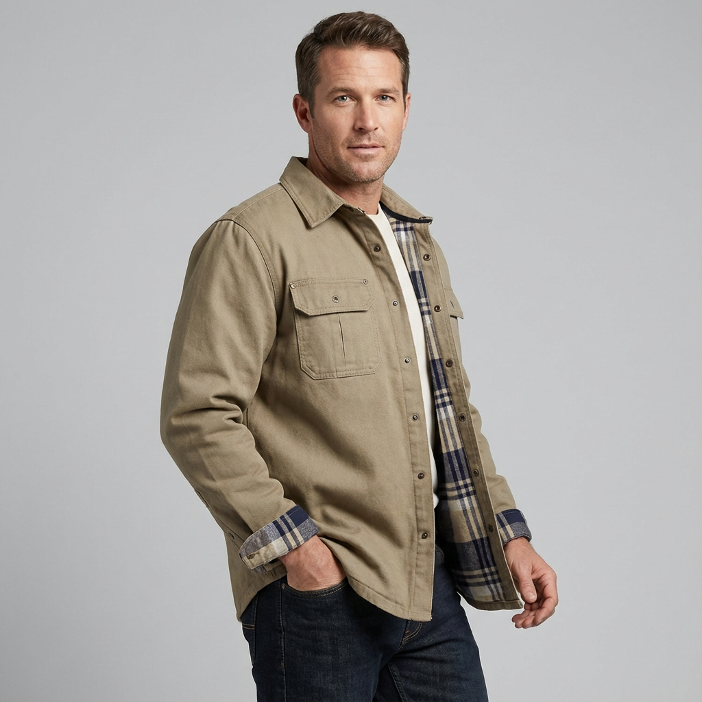 Francisco | Chaqueta bomber con forro de franela