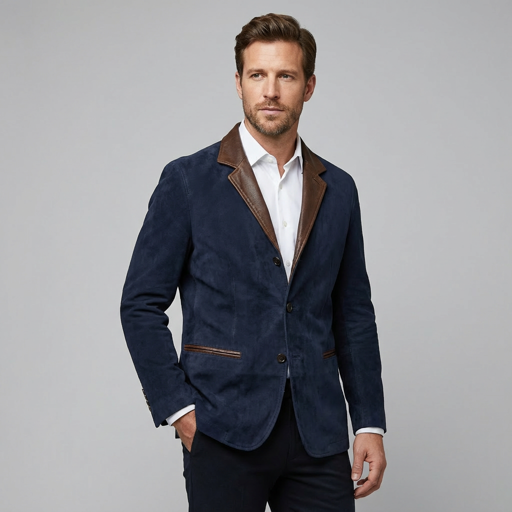 Rafael | Abrigo vintage con aspecto de cuero