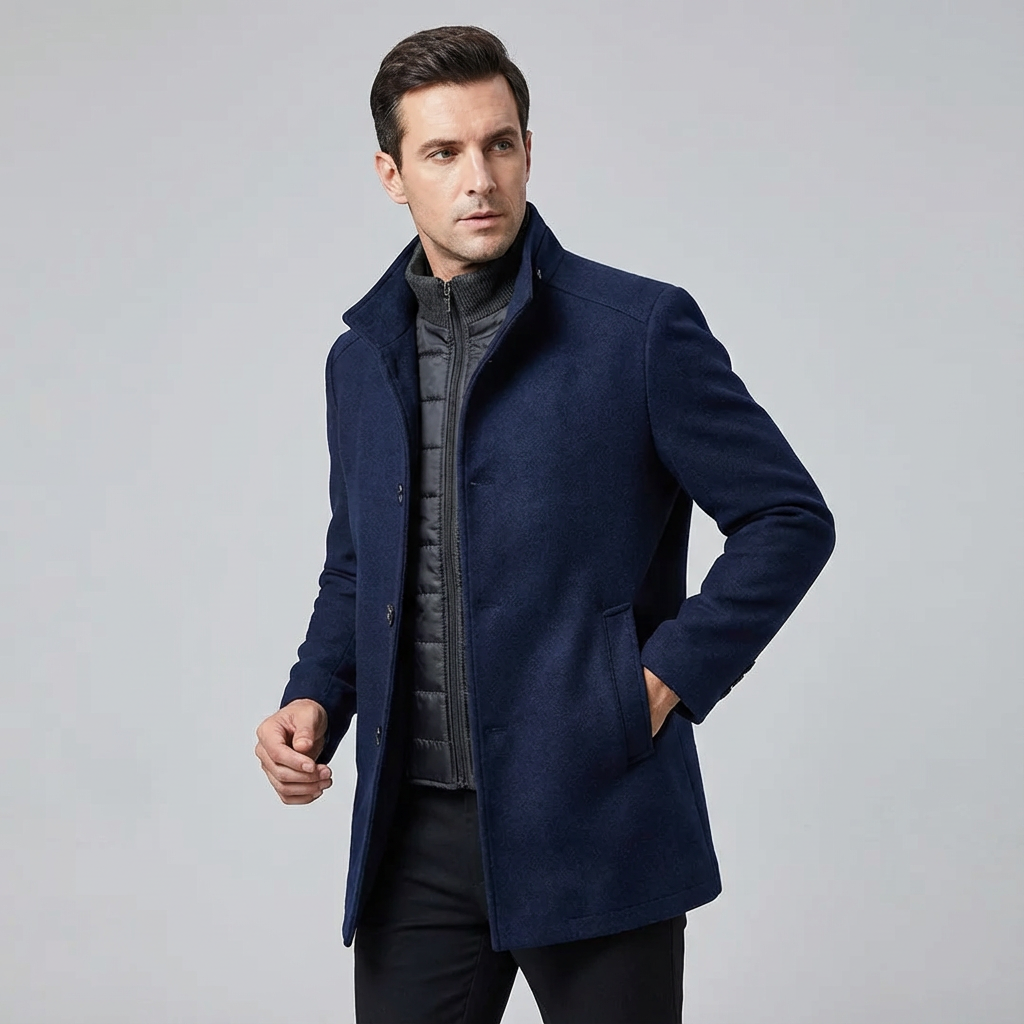 Adrián | Abrigo de invierno con cuello alto