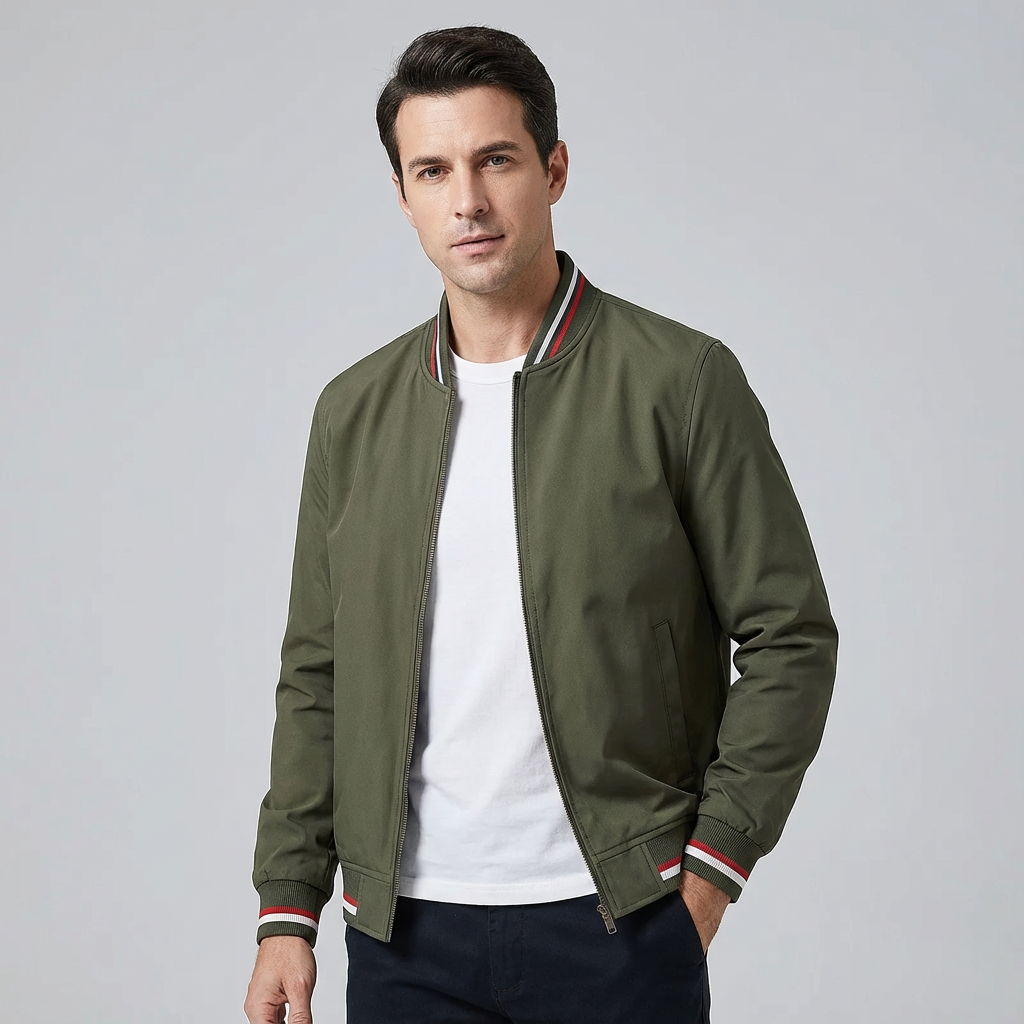 Iván | Chaqueta bomber ligera con cremallera