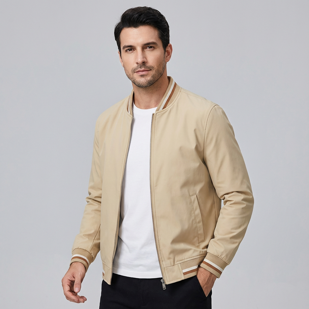 Iván | Chaqueta bomber ligera con cremallera