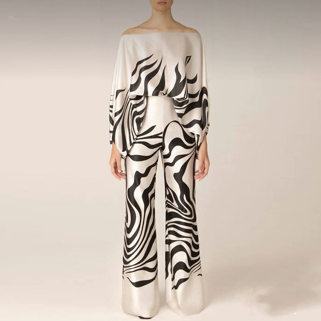 Conjunto elegante de dos piezas para mujer