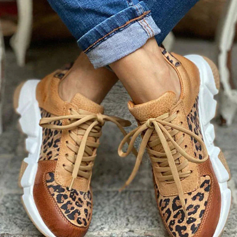 Zapatillas con estampado de leopardo para mujer