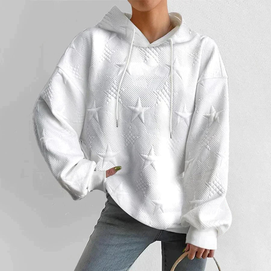 Patricia | Sudadera con diseño texturizado en forma de estrella.