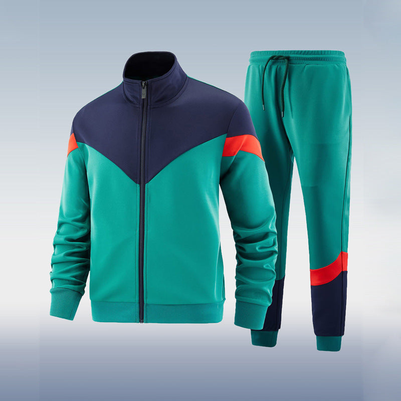 Conjunto deportivo premium para hombre: conjunto deportivo de dos piezas de corte ajustado
