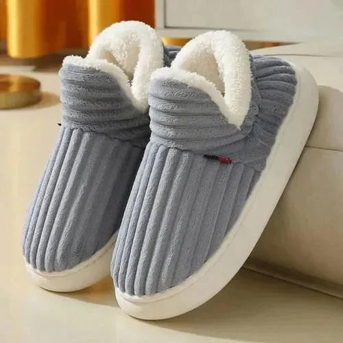 Pantuflas de invierno para mujer con forro de felpa y suela antideslizante