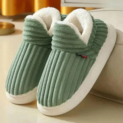 Pantuflas de invierno para mujer con forro de felpa y suela antideslizante