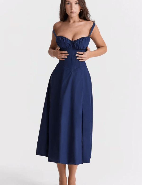 Elegant Corset Sun Dress for Women