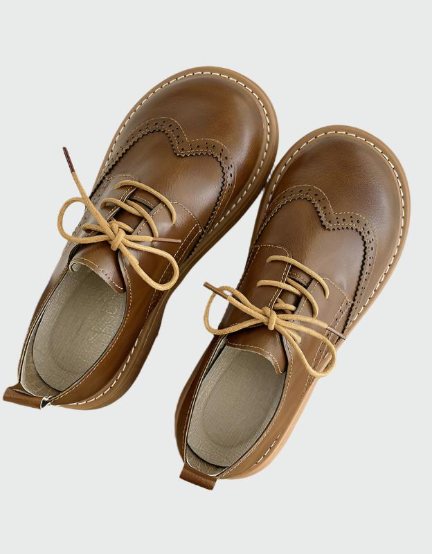 Zapatos Oxford cómodos de corte ancho para mujer