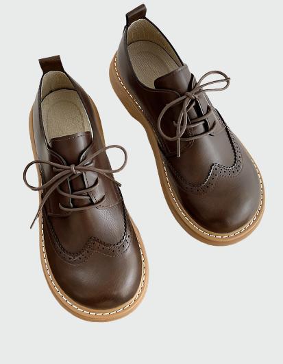 Zapatos Oxford cómodos de corte ancho para mujer