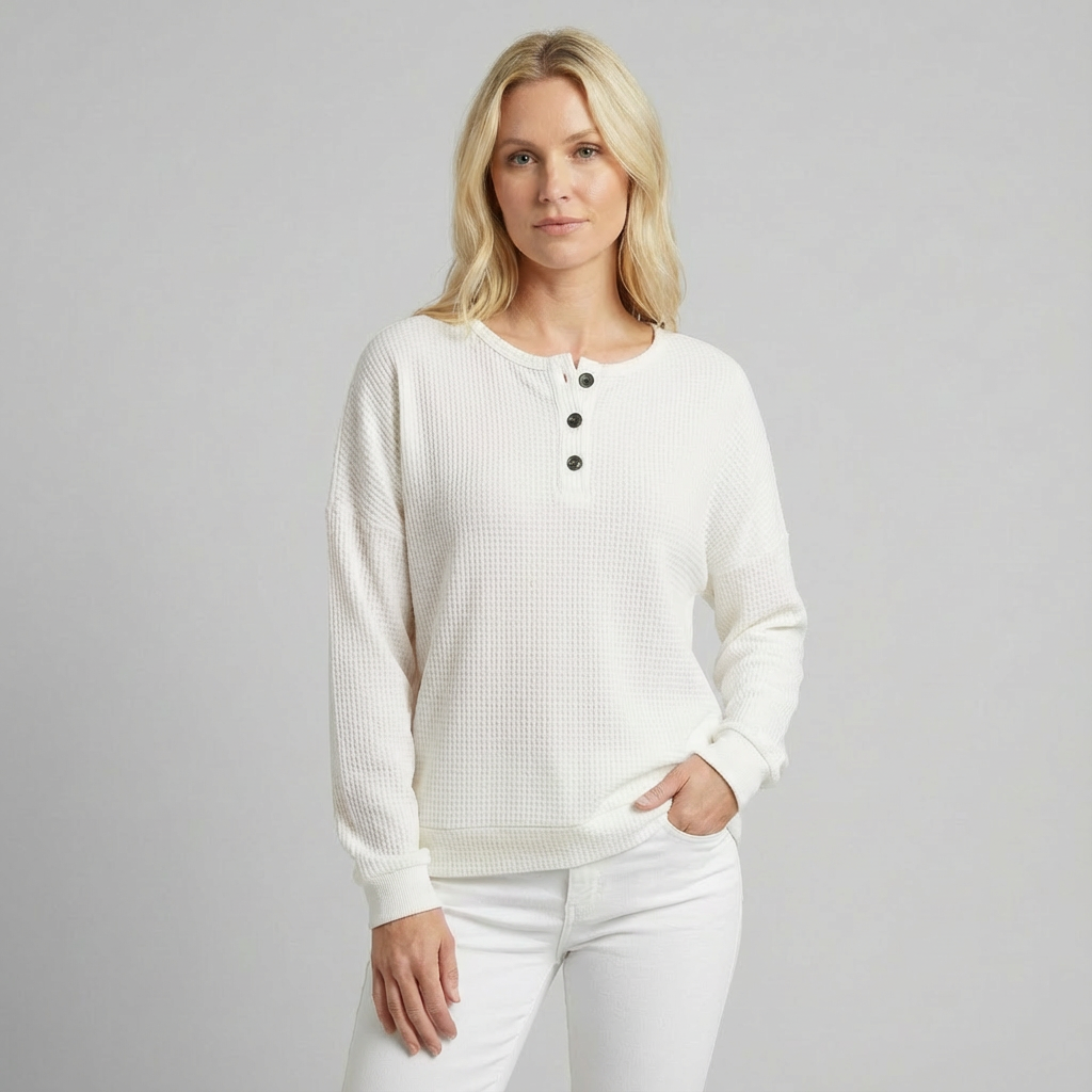 Camelia | Jersey Cozy de punto waffle