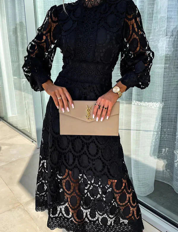 Women's Lace Detail Maxi Dress