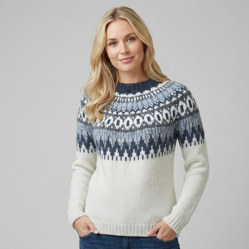 Viorica | Pulover cu guler rotund