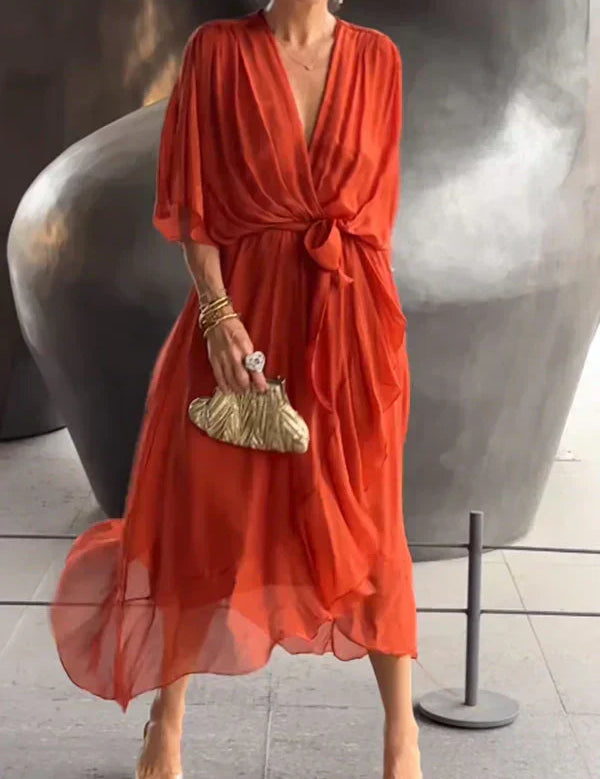 Vestido fluido sofisticado para mujer