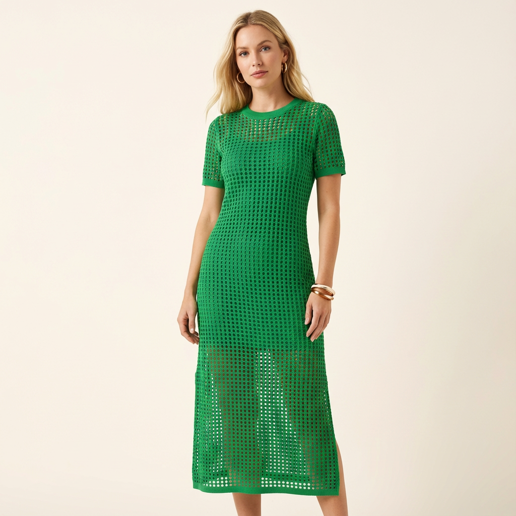 Calina | Vestido largo con corte