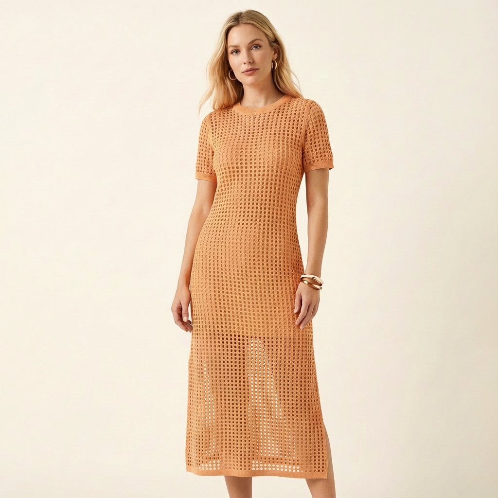 Calina | Vestido largo con corte