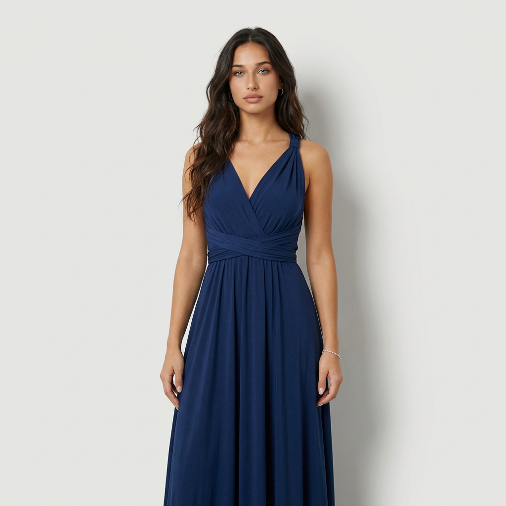 Ariana Vestido Maxi Escote Profundo