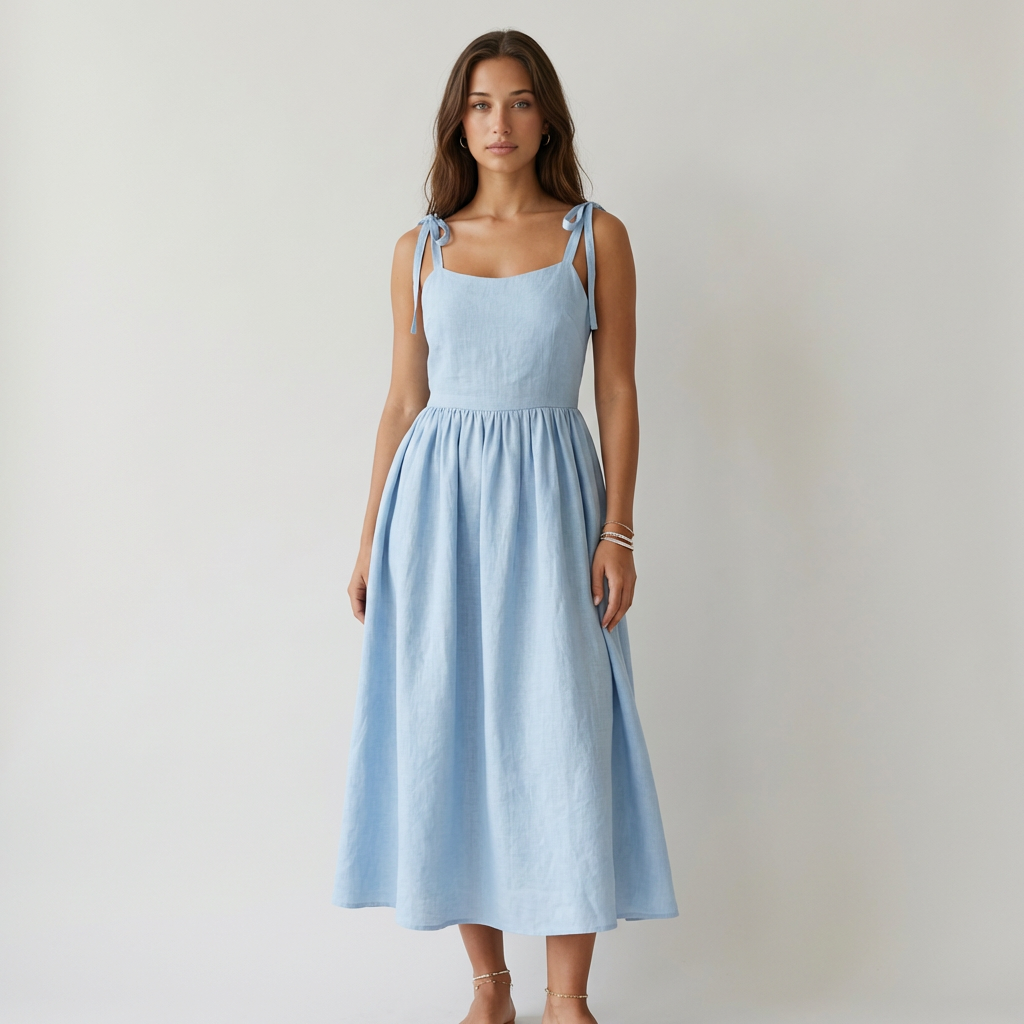 Vestido midi Bardot Isabella