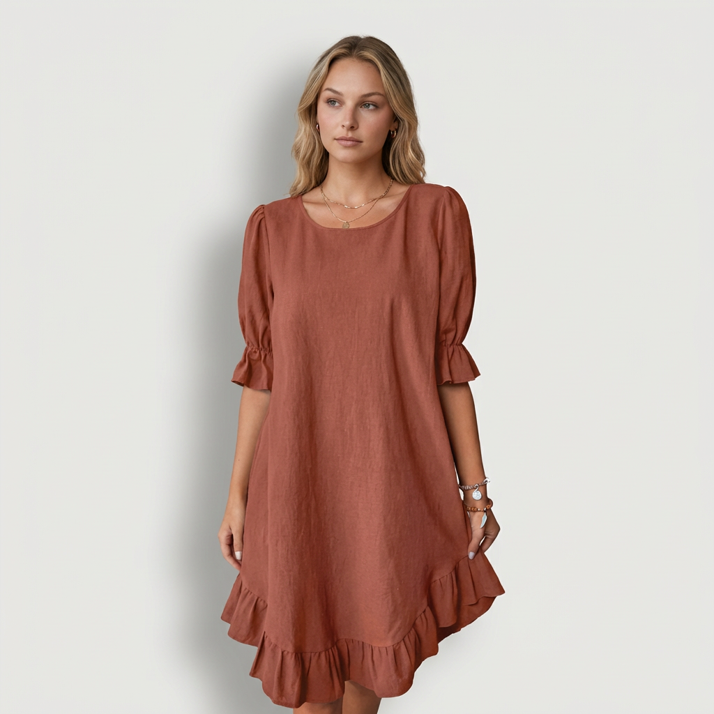 Luna Vestido Corto Fluido