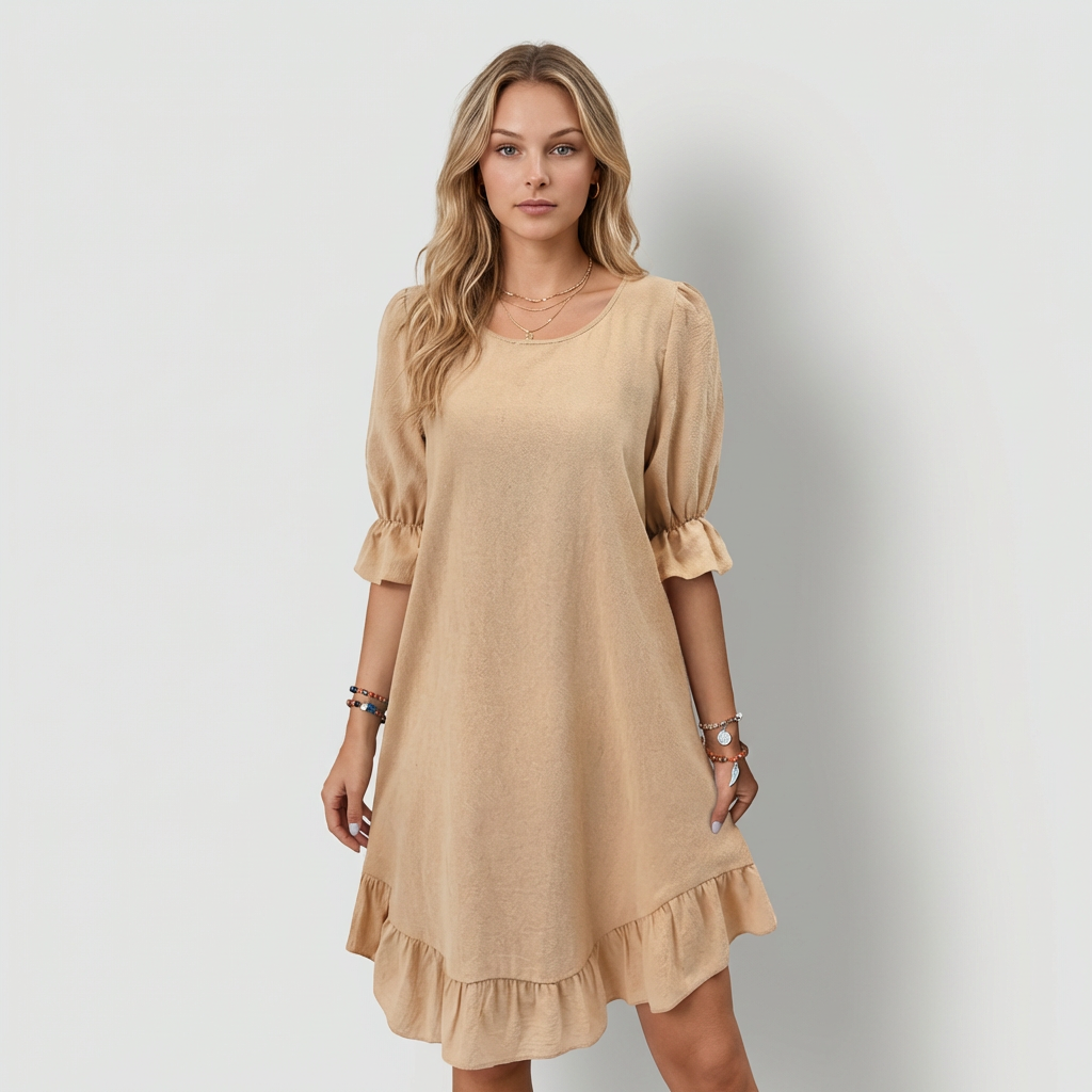 Luna Vestido Corto Fluido